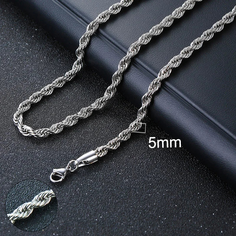 Vnox Cuban Chain Necklace for Men (Gold) 50cm 20inch