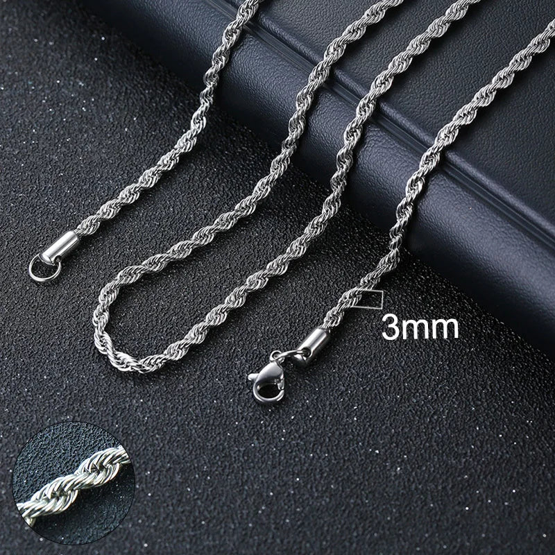 Vnox Cuban Chain Necklace for Men (Gold) 50cm 20inch