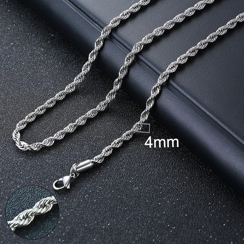 Vnox Cuban Chain Necklace for Men (Gold) 50cm 20inch