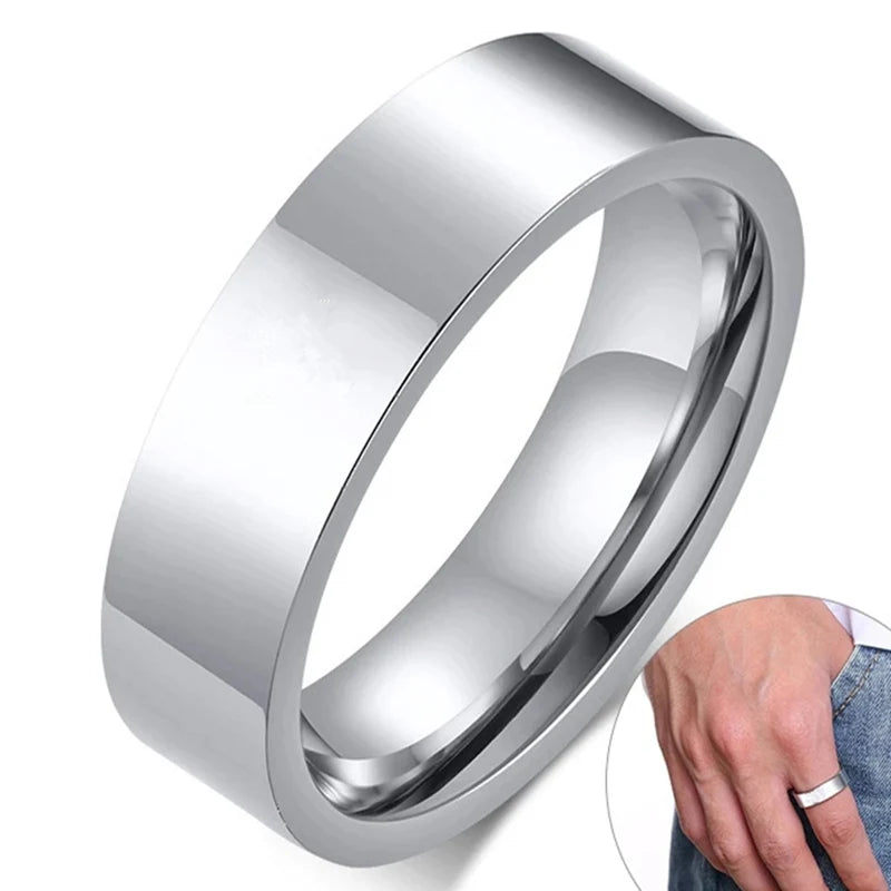 Stainless Steel Gold Ring
