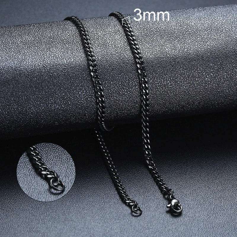 Vnox Cuban Chain Necklace for Men (Gold) 50cm 20inch
