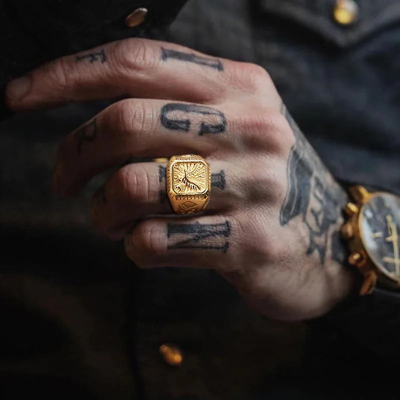 Bald Eagle Signet Ring