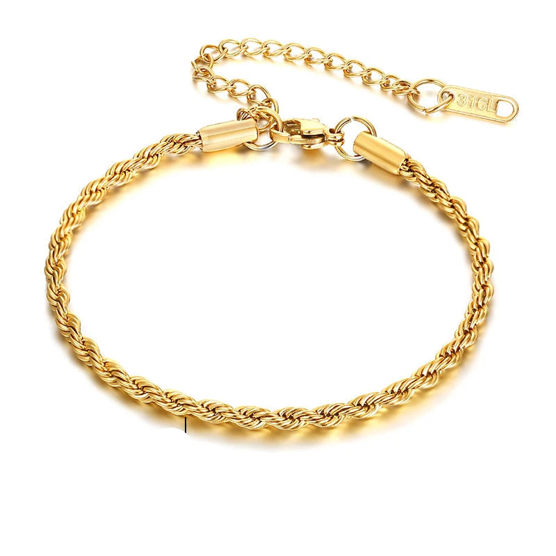 Vnox Rope Chain Bracelet