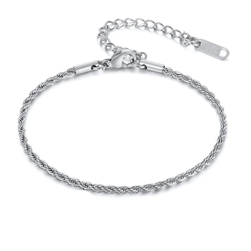 Vnox Rope Chain Bracelet
