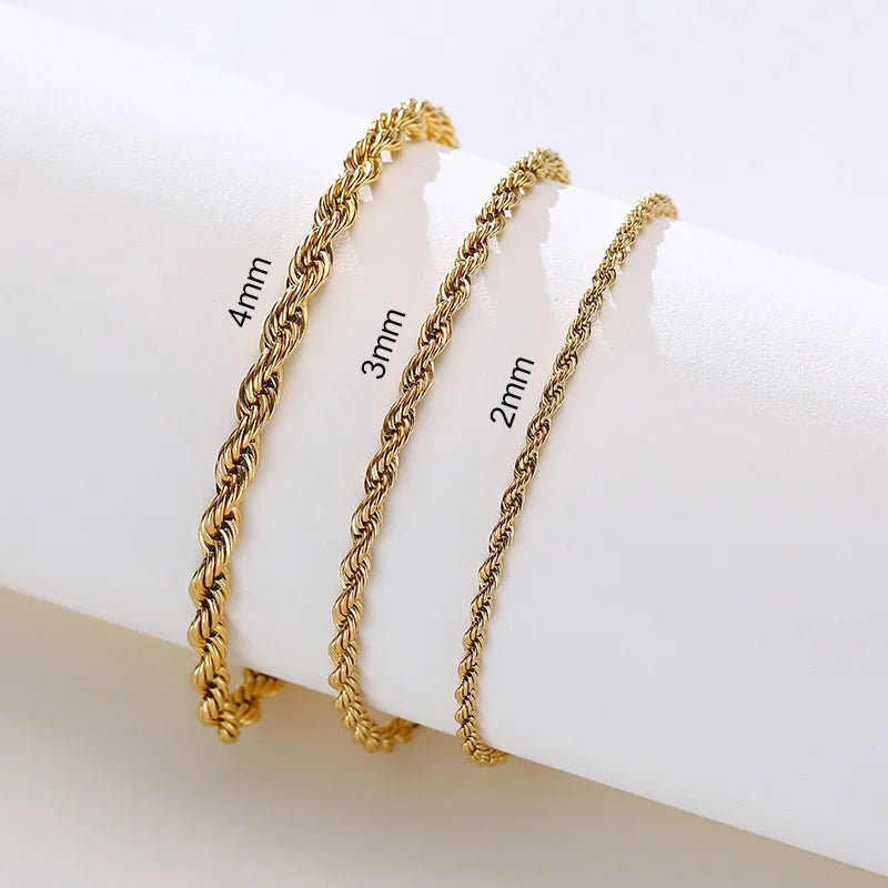 Vnox Rope Chain Bracelet